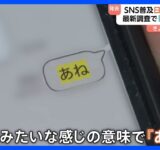 「好きピ」「あーね」「たこ」　SNS普及→日本語への影響を文化庁が初調査　でも「最近の若いもんは…」とも言い切れず？｜TBS NEWS DIG